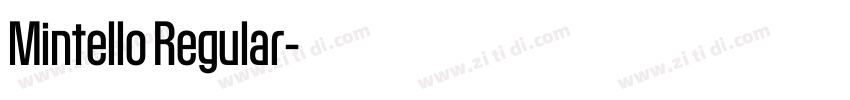 Mintello Regular字体转换 Mintello Regular字体转换